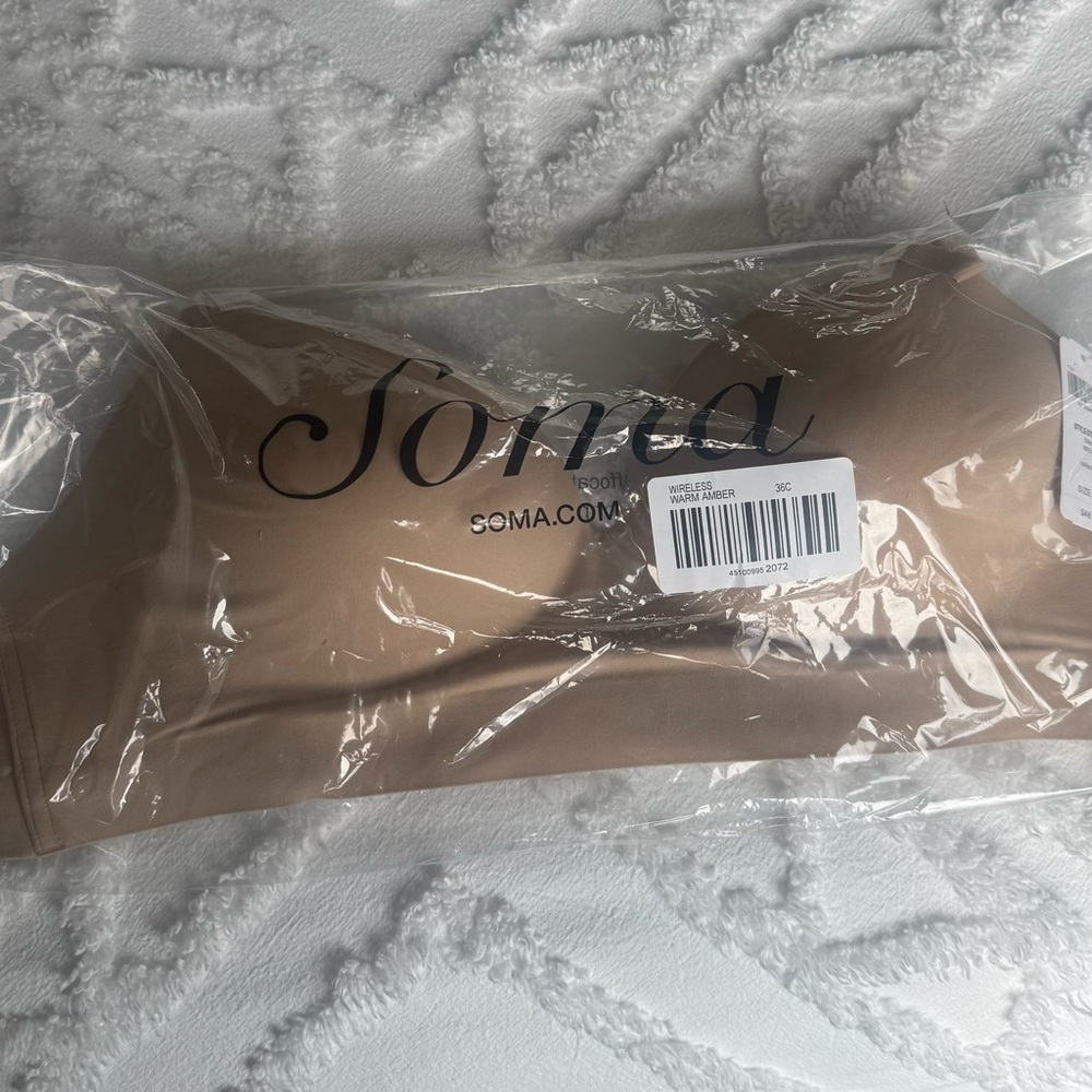 Soma Embliss Wireless Warm Amber Bra NWT